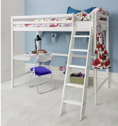 Thomas High Sleeper Cabin Bed with Desk