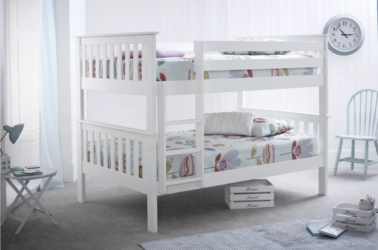 small double and single bunk beds