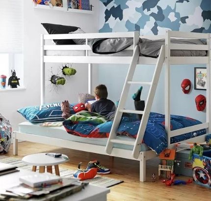 Kaycie Single Over Double Bunk Bed, by Argos Home