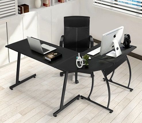 Computer Office Desk L-Shaped, by Coavas