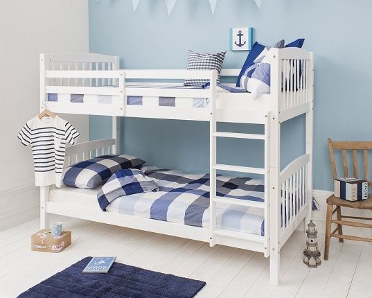 Brighton White Bunk Bed with 2 Single Beds