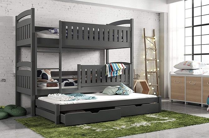 Bunk Beds with Trundle for Extra Sleeping & Storage Space