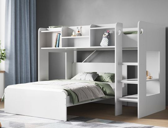 Wizard L Shaped Triple Sleeper Bunk Bed